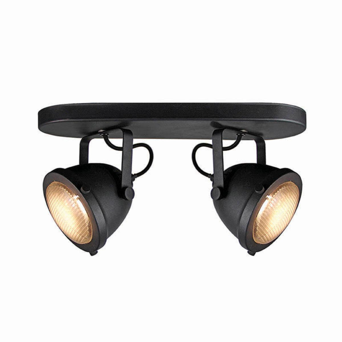 LABEL51 LED Spot 'Moto' 2-lichts, kleur zwart