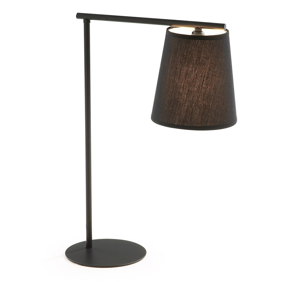 LaForma Tafellamp 'Nottley' kleur zwart