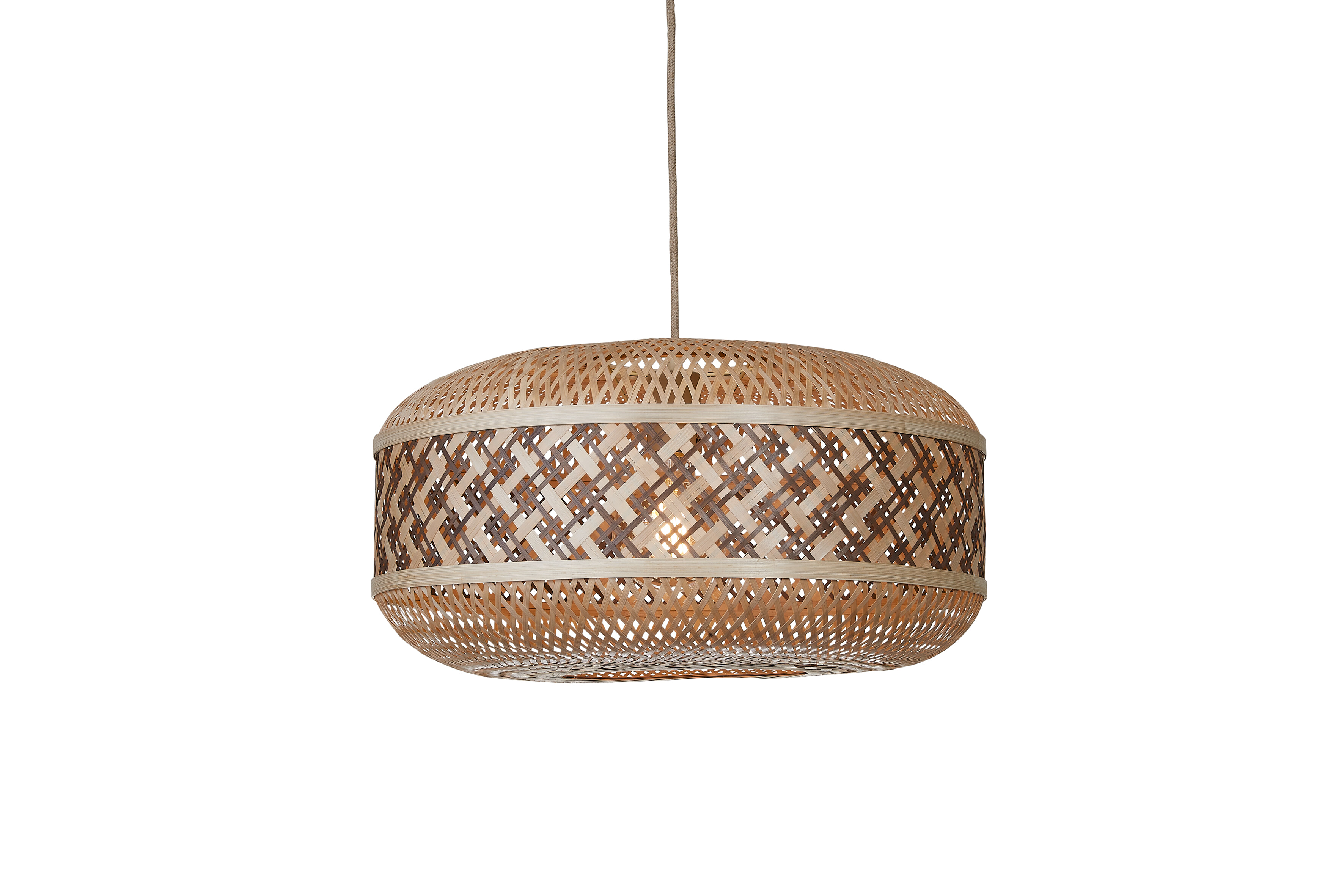 GOOD&MOJO Hanglamp 'Langkawi' Bamboe, 50cm, kleur Naturel/Bruin