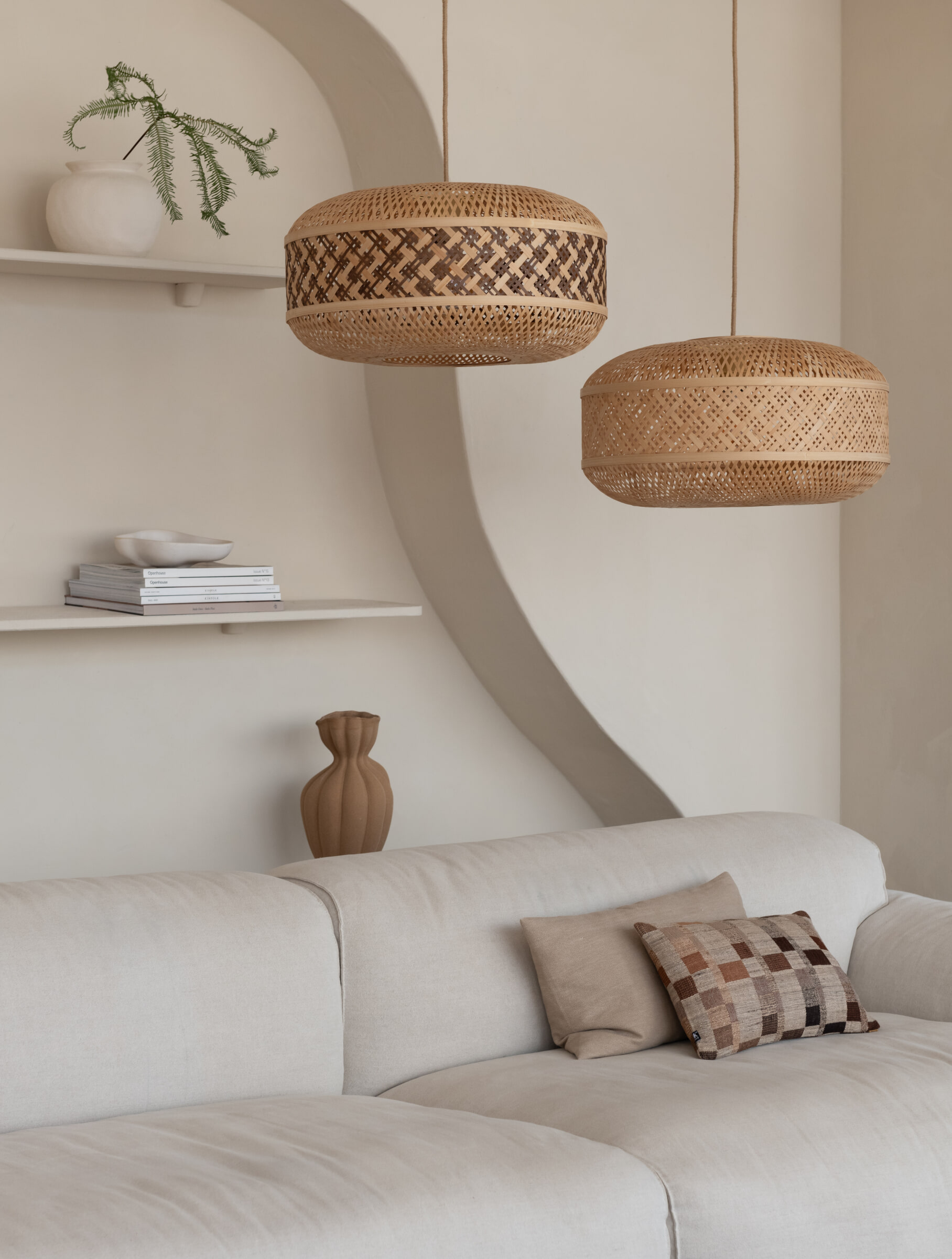 GOOD&MOJO Hanglamp 'Langkawi' Bamboe, 50cm, kleur Naturel