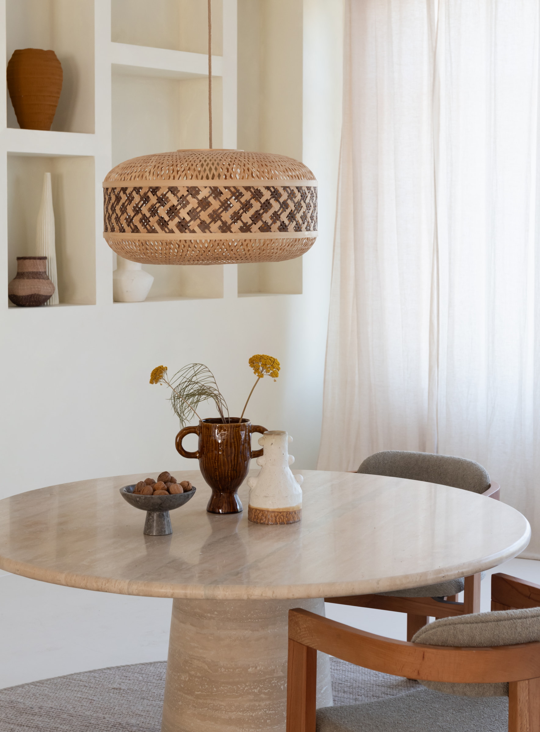 GOOD&MOJO Hanglamp 'Langkawi' Bamboe, 50cm, kleur Naturel/Bruin
