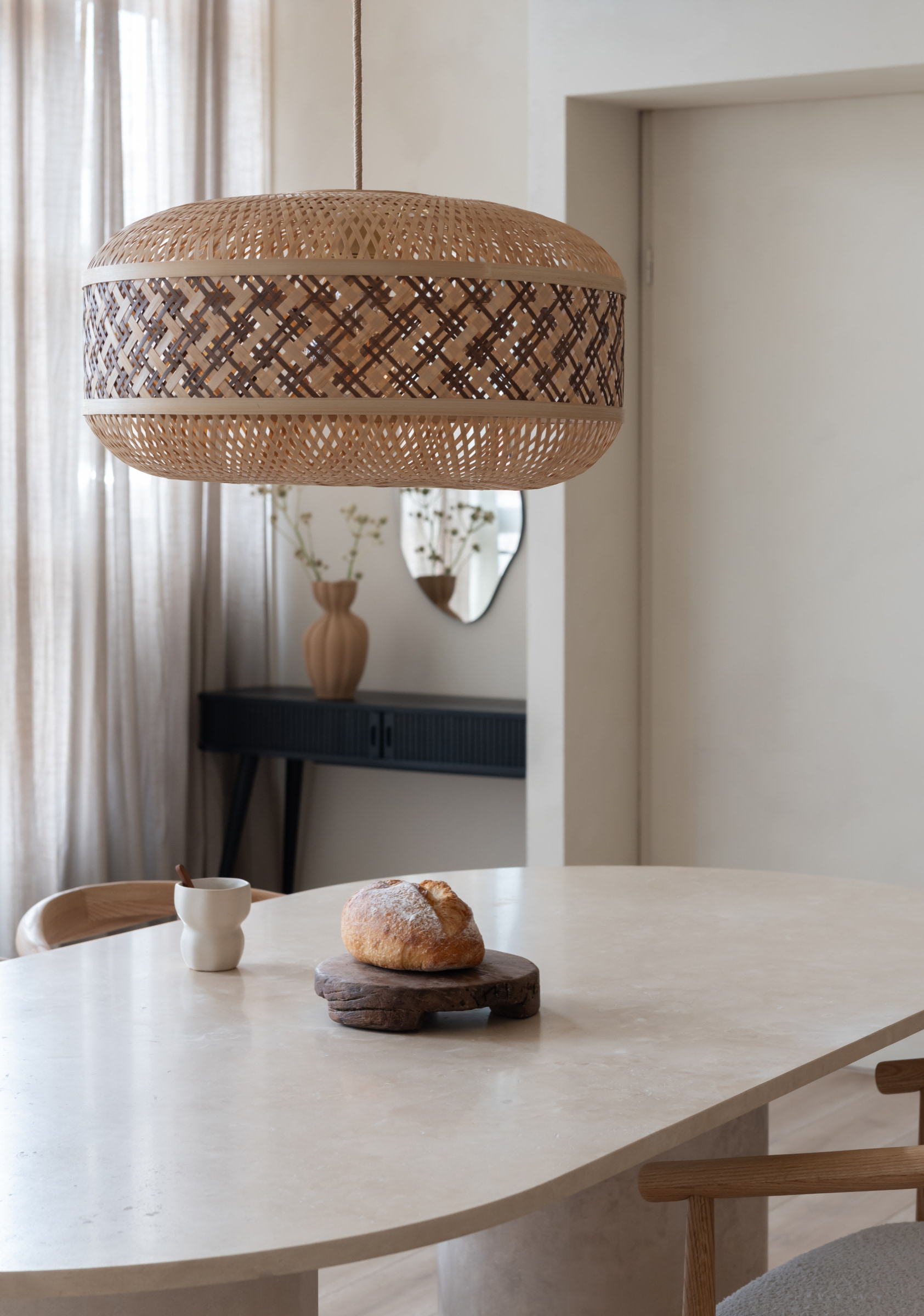 GOOD&MOJO Hanglamp 'Langkawi' Bamboe, 50cm, kleur Naturel/Bruin