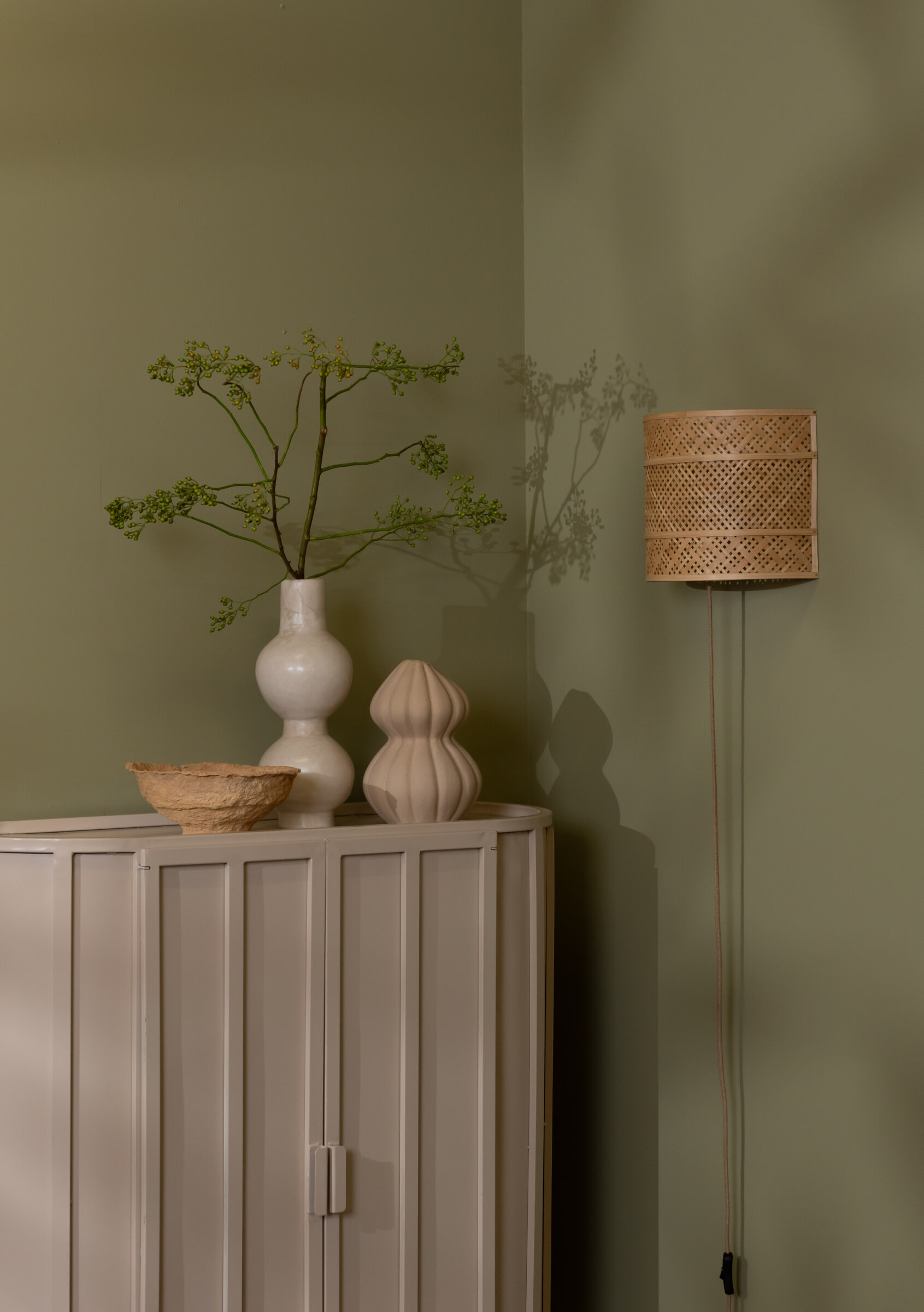 GOOD&MOJO Wandlamp 'Langkawi' Bamboe, 32cm, kleur Naturel