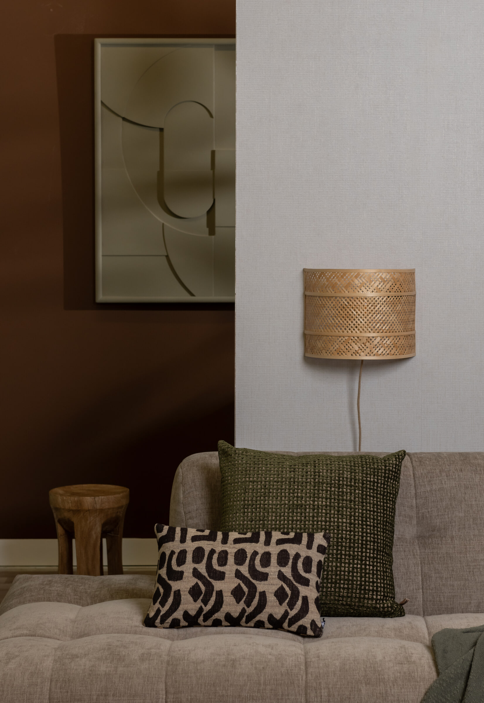 GOOD&MOJO Wandlamp 'Langkawi' Bamboe, 32cm, kleur Naturel