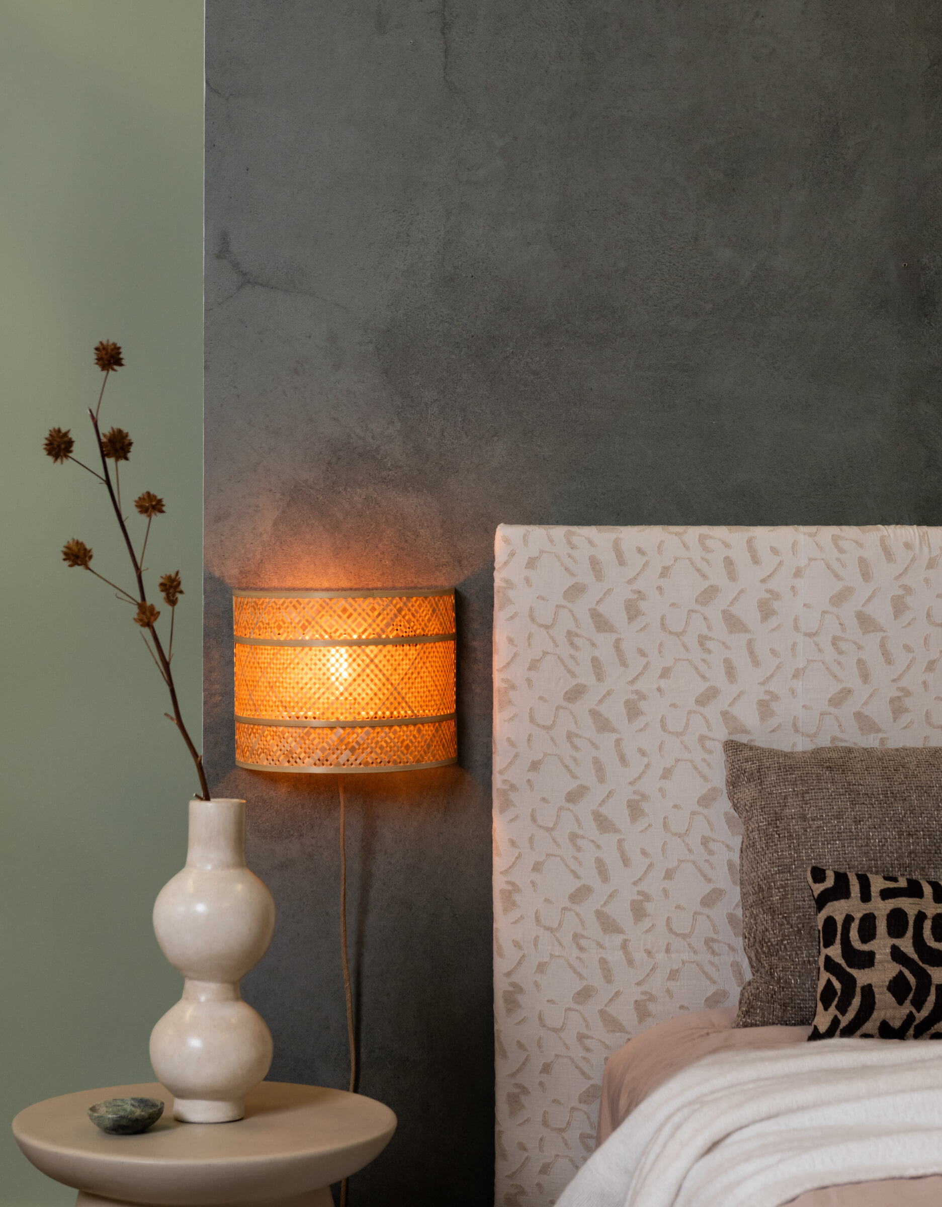 GOOD&MOJO Wandlamp 'Langkawi' Bamboe, 32cm, kleur Naturel