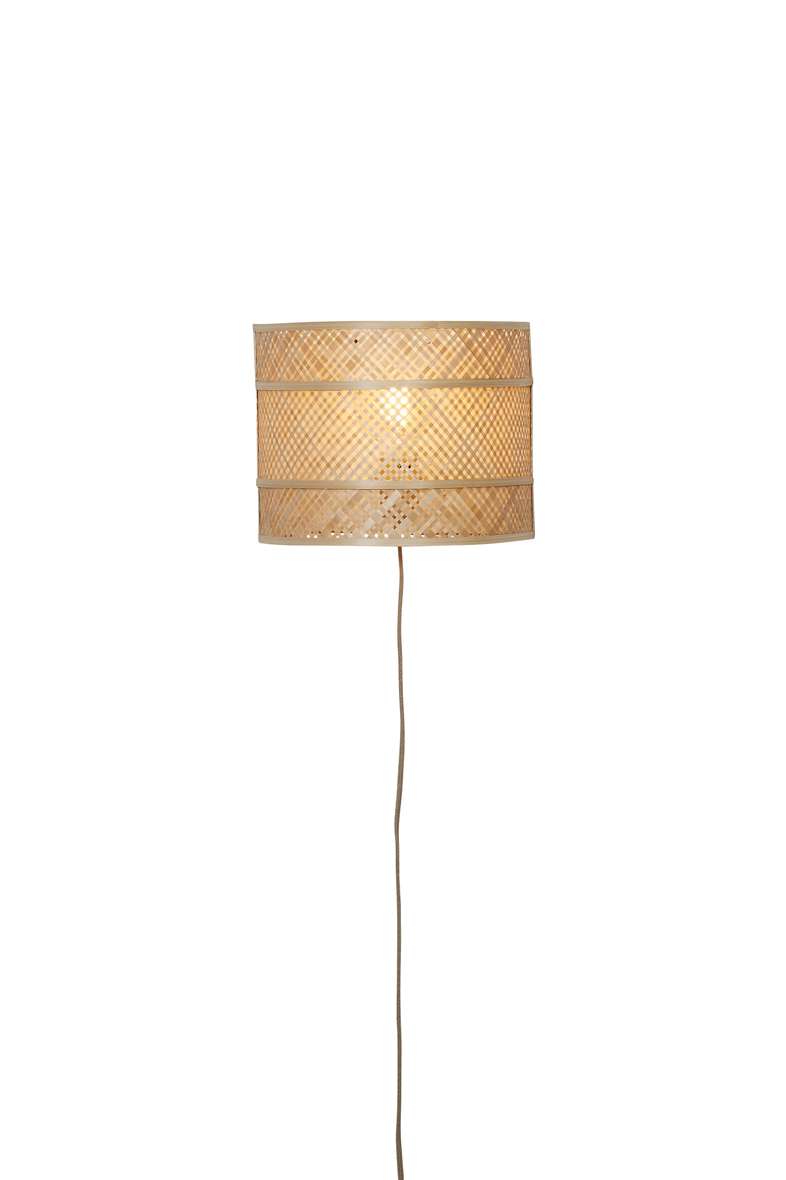 GOOD&MOJO Wandlamp 'Langkawi' Bamboe, 32cm, kleur Naturel