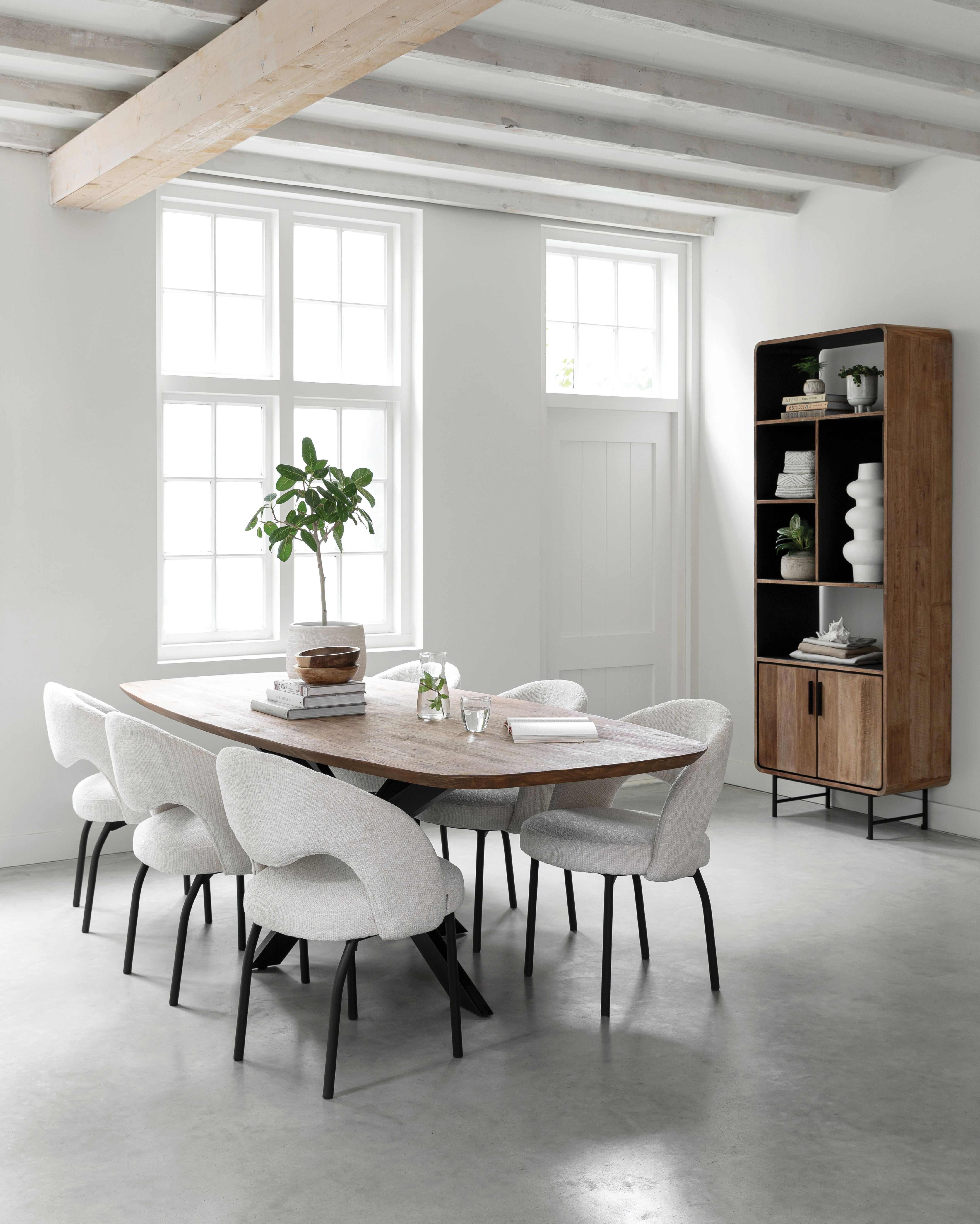 MUST Living Eetkamerstoel 'Arca' kleur Naturel