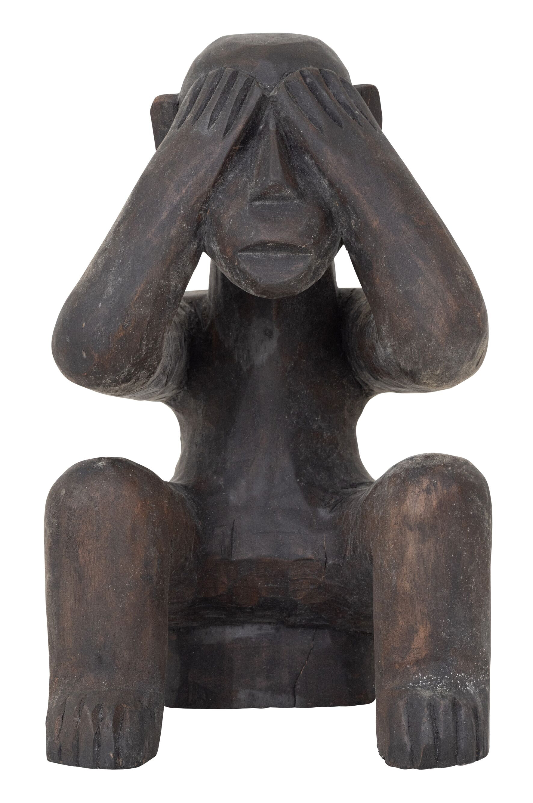 MUST Living Ornament 'See Nothing' Mahoniehout