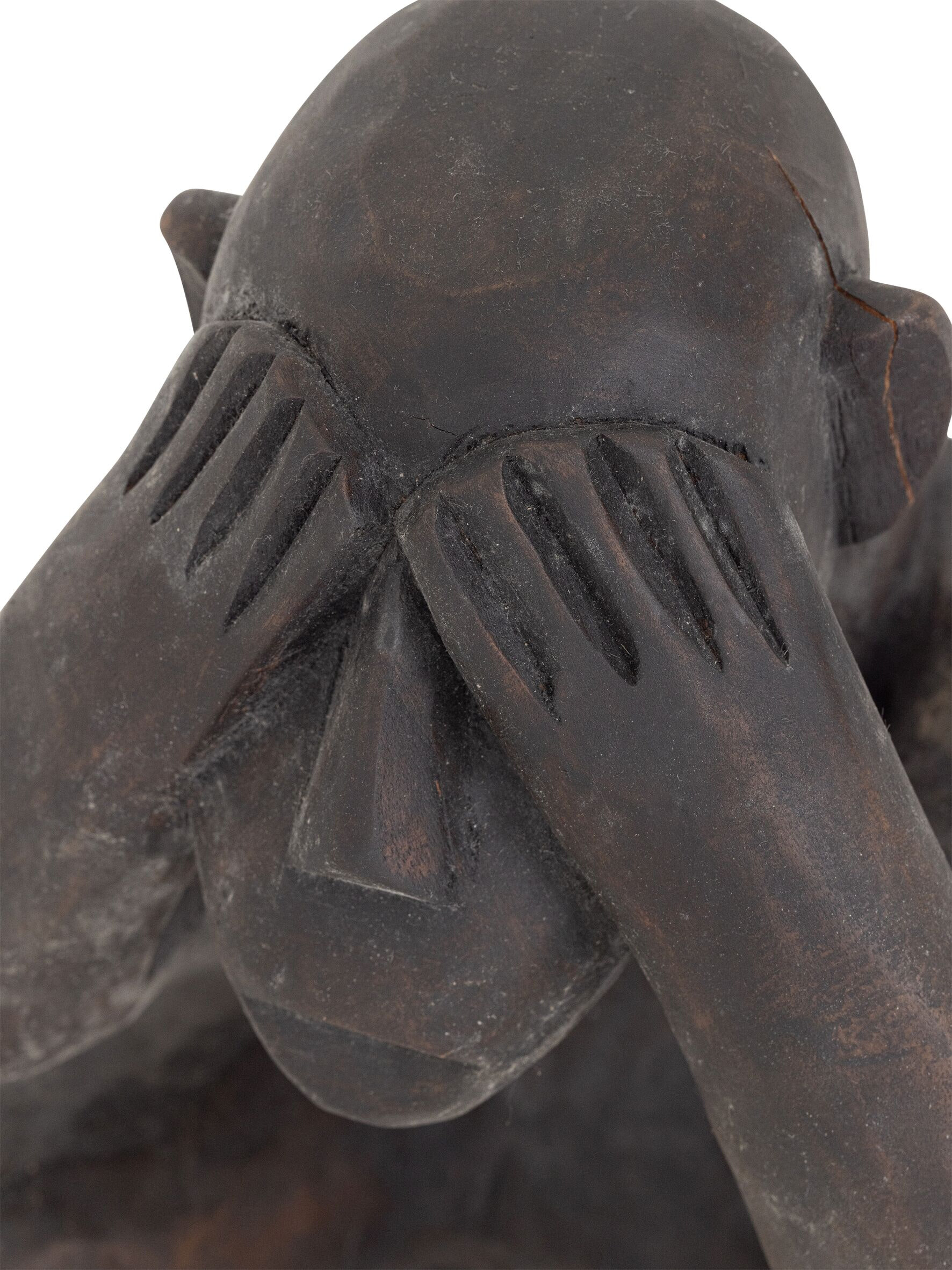 MUST Living Ornament 'See Nothing' Mahoniehout