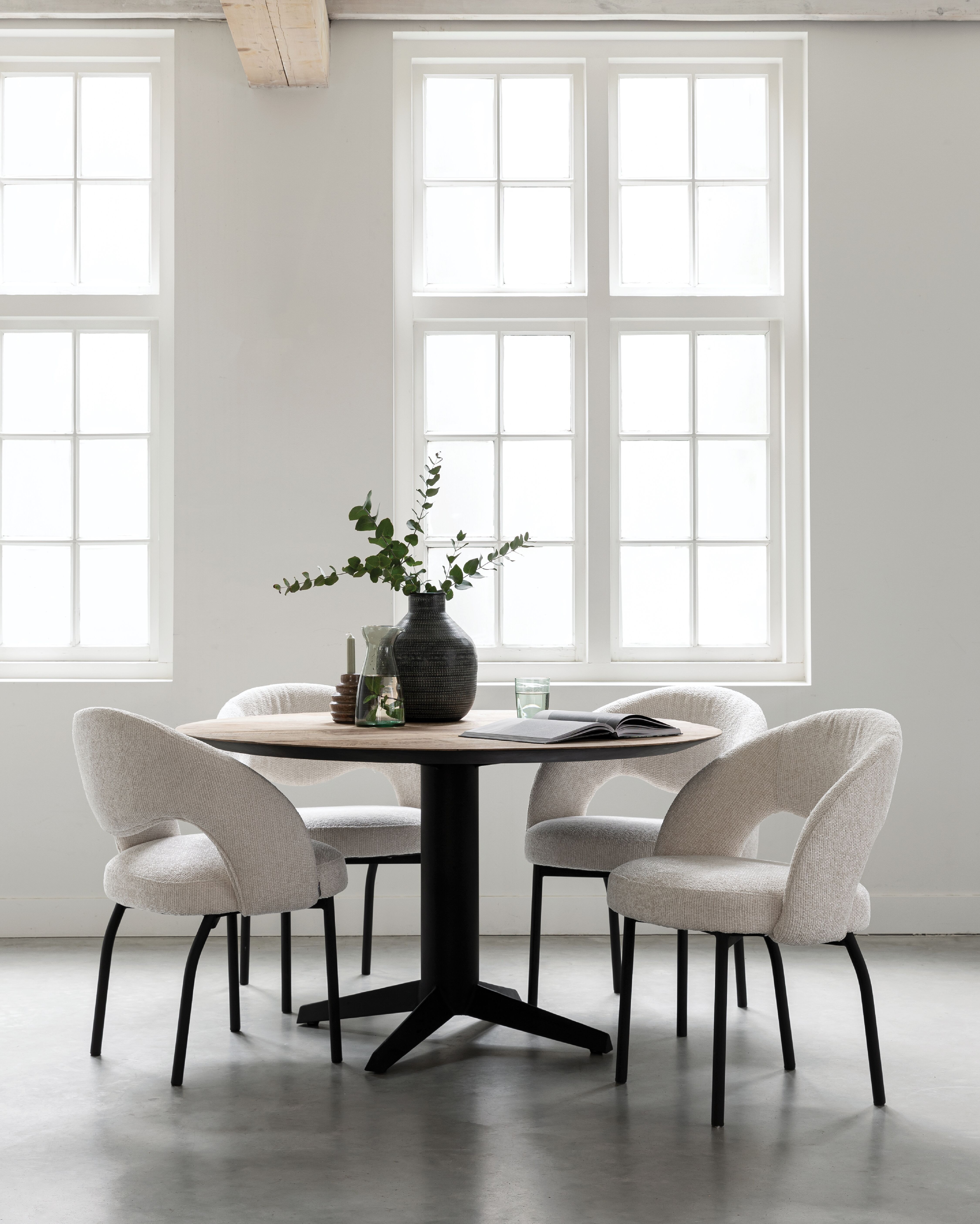 MUST Living Eetkamerstoel 'Arca' kleur Naturel