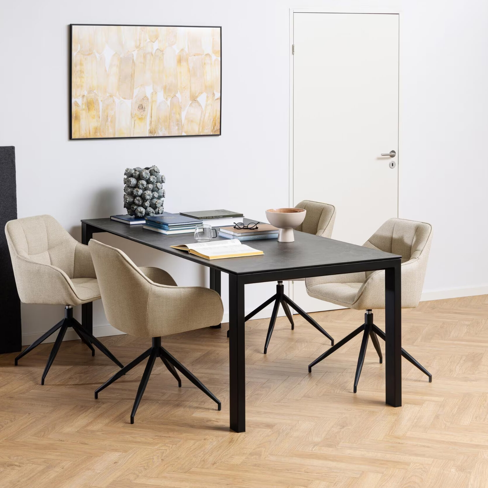 Bendt Eettafel Latandra Keramiek, 200 x 90cm - Zwart