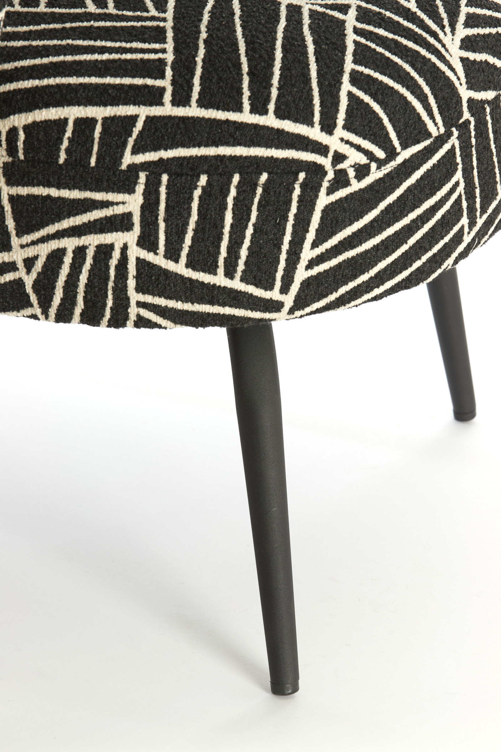 Light & Living Fauteuil 'Dieyda' kleur Zwart/Wit