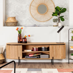 Kave Home TV-meubel 'Licia' Mangohout, 160cm