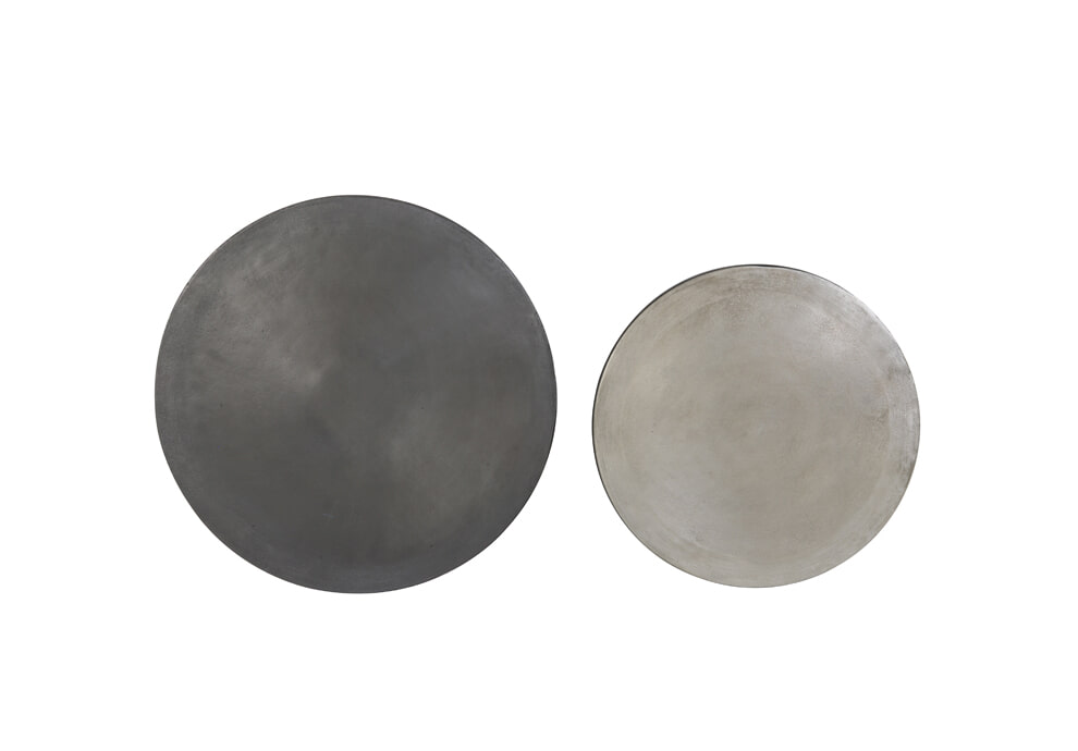Light & Living Bijzettafel 'Talca' Set van 2 stuks, 40/49cm, kleur Antiek Lood