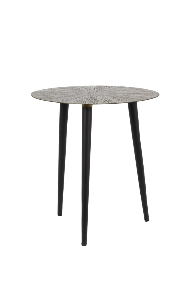 Light & Living Bijzettafel 'Zuco', star antiek brons-mat zwart