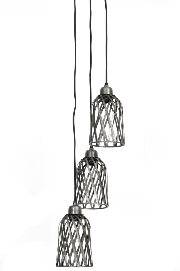 Light & Living Hanglamp 'Batica' 21cm, kleur Antiek Zink