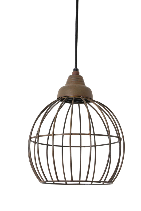 Light & Living Hanglamp 'Benthe' 20cm, kleur roest