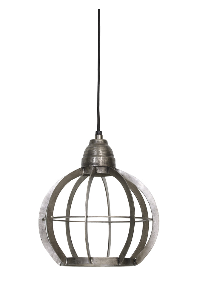 Light & Living Hanglamp 'Bibi' 23cm, ruw nikkel