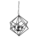 Light & Living Hanglamp 'Drizella' 4-Lamps, mat zwart