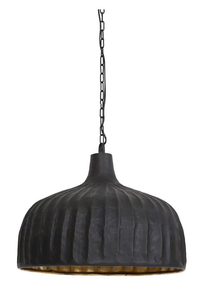 Light & Living Hanglamp 'Verena' 49.5cm, mat zwart-goud