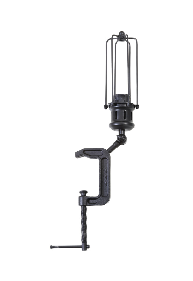 Light & Living Tafellamp 'Cadoc' met klem, 45cm, kleur Zwart