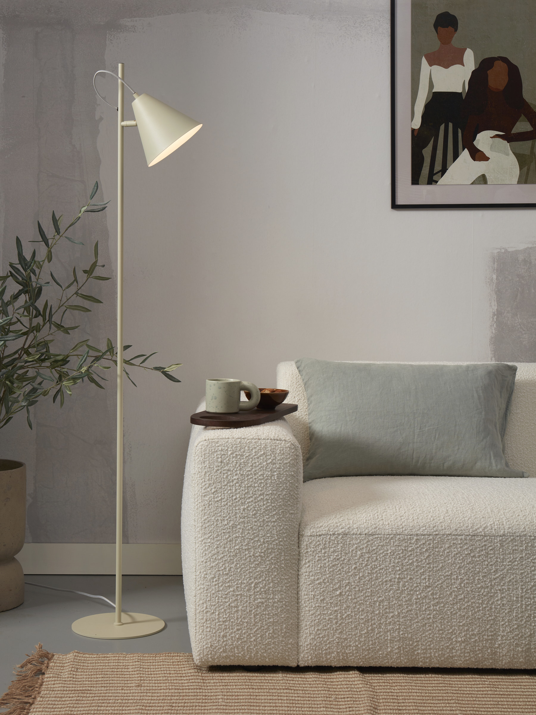 its about RoMi Vloerlamp 'Lisbon' 151cm, kleur Lichtgroen
