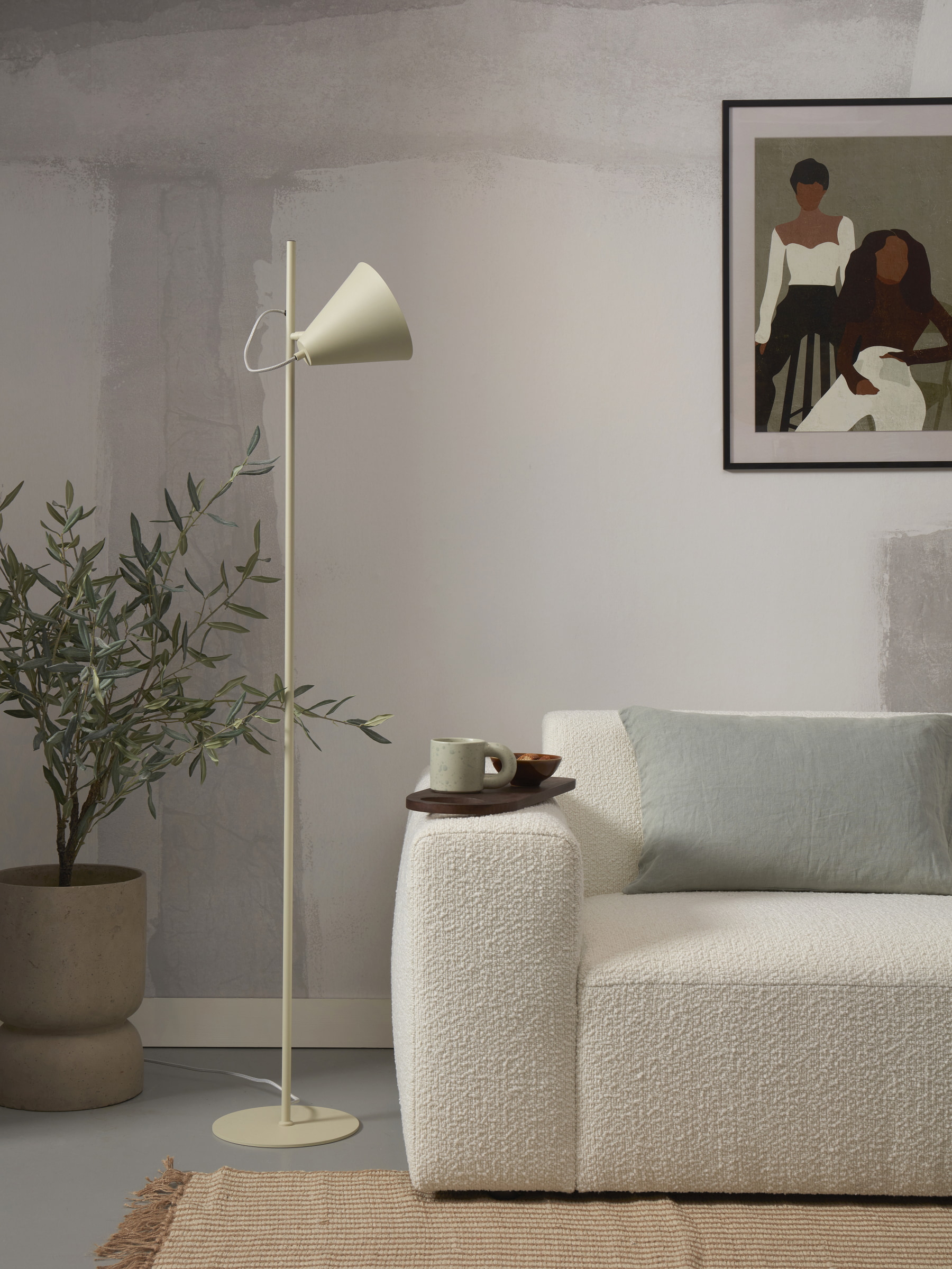 its about RoMi Vloerlamp 'Lisbon' 151cm, kleur Lichtgroen