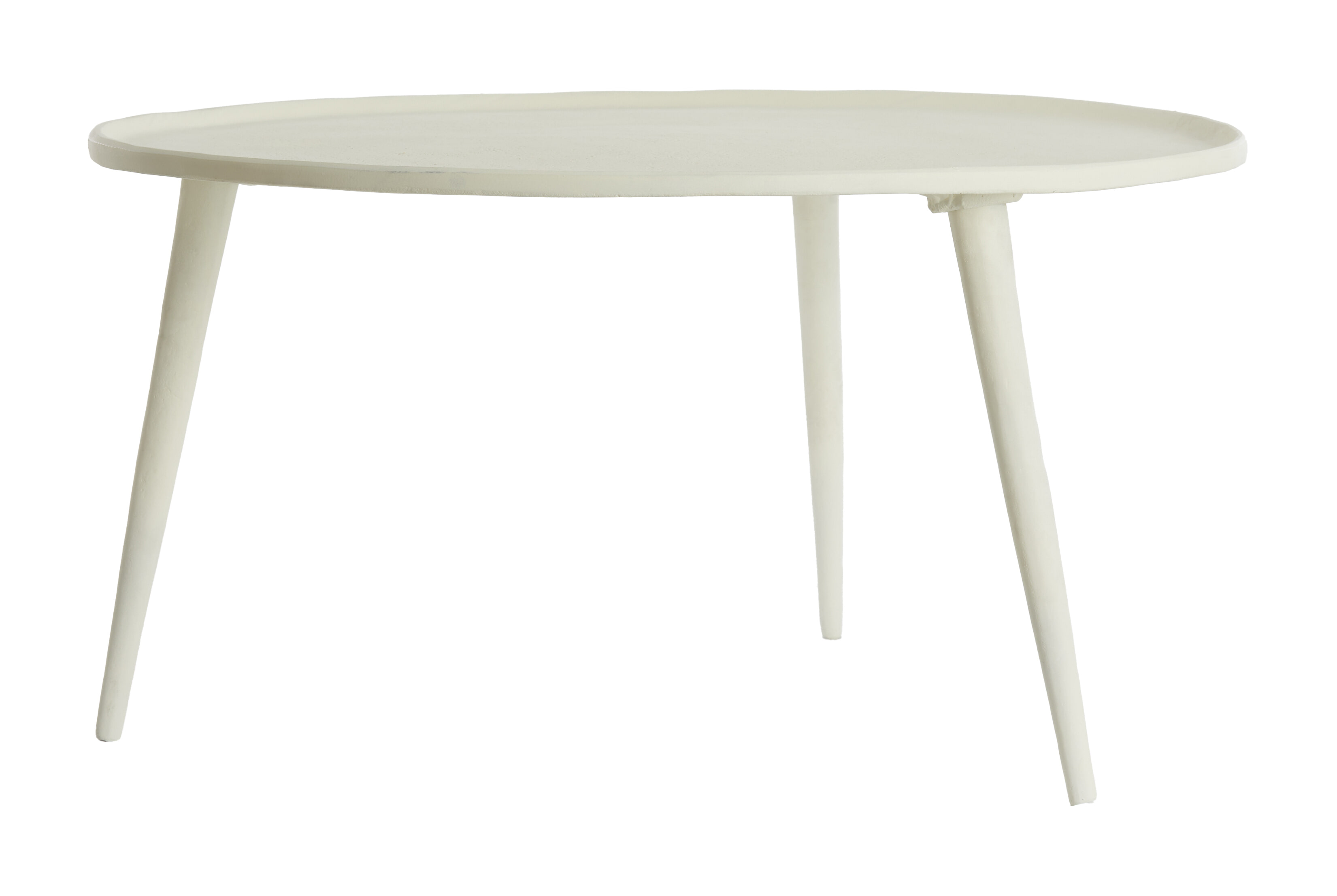 Light & Living Ronde Bijzettafel Babina 68cm - Crème