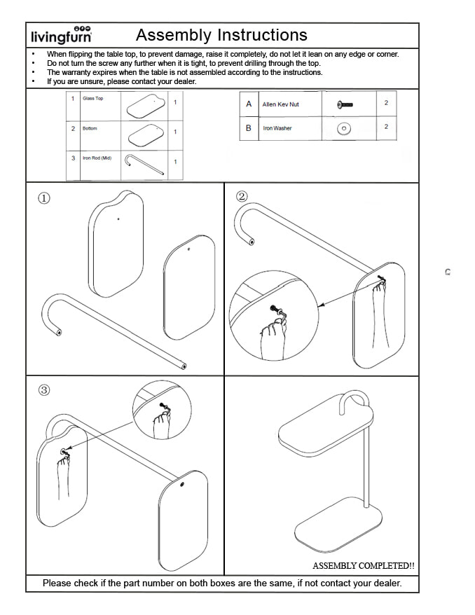 Brix Laptoptafel 'Amy' Mangohout en staal, kleur Beige/Bruin