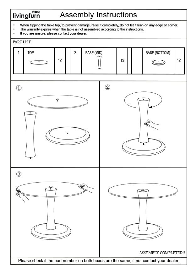 Brix Ronde Salontafel 'Faye' Glas en mangohout, 60cm