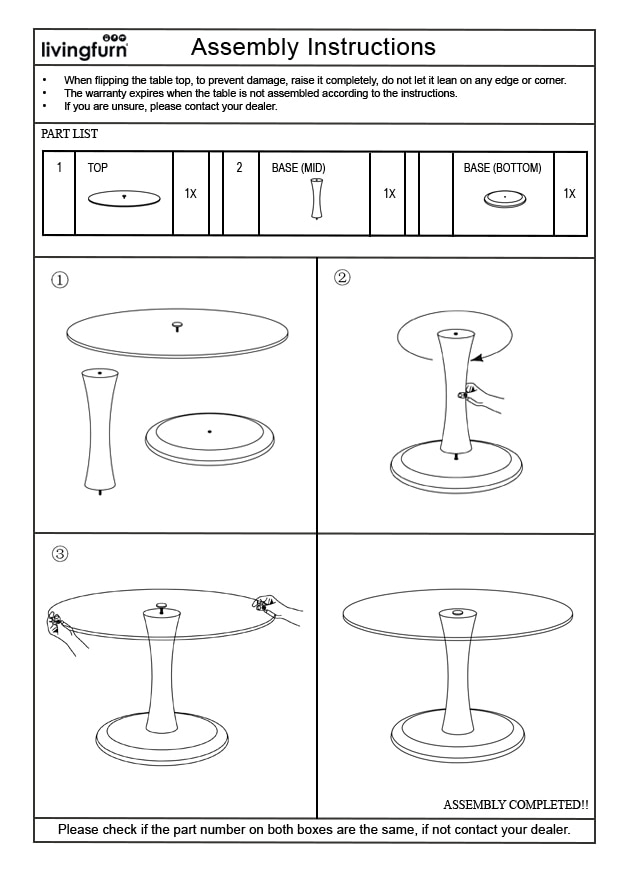 Brix Ronde Salontafel 'Faye' Glas en mangohout, 75cm