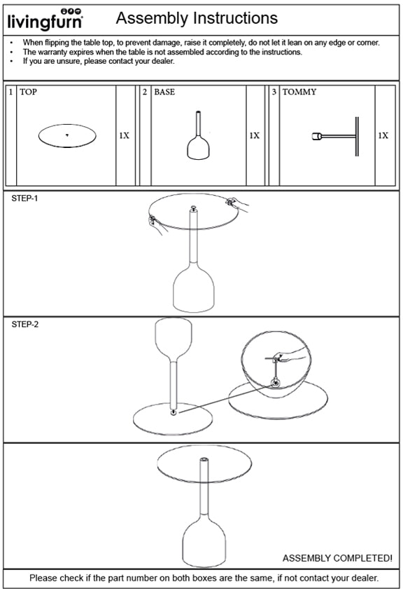 Sohome Ronde Bijzettafel 'Indira' Glas en staal, 55cm