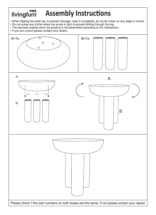 Brix Ronde Bijzettafel 'Jez' 43cm, kleur Off White Sand