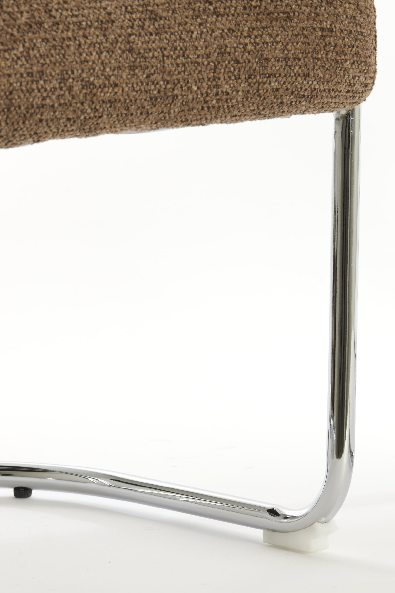 Light & Living Eetkamerstoel 'Adante' Buisframe chroom, kleur Donkerbruin