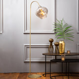 Light & Living Vloerlamp 'Rakel' 160cm, kleur Antiek Brons / Smoke