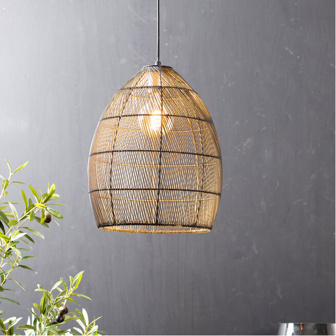 Light & Living Hanglamp 'Meya' 30cm, kleur Zwart