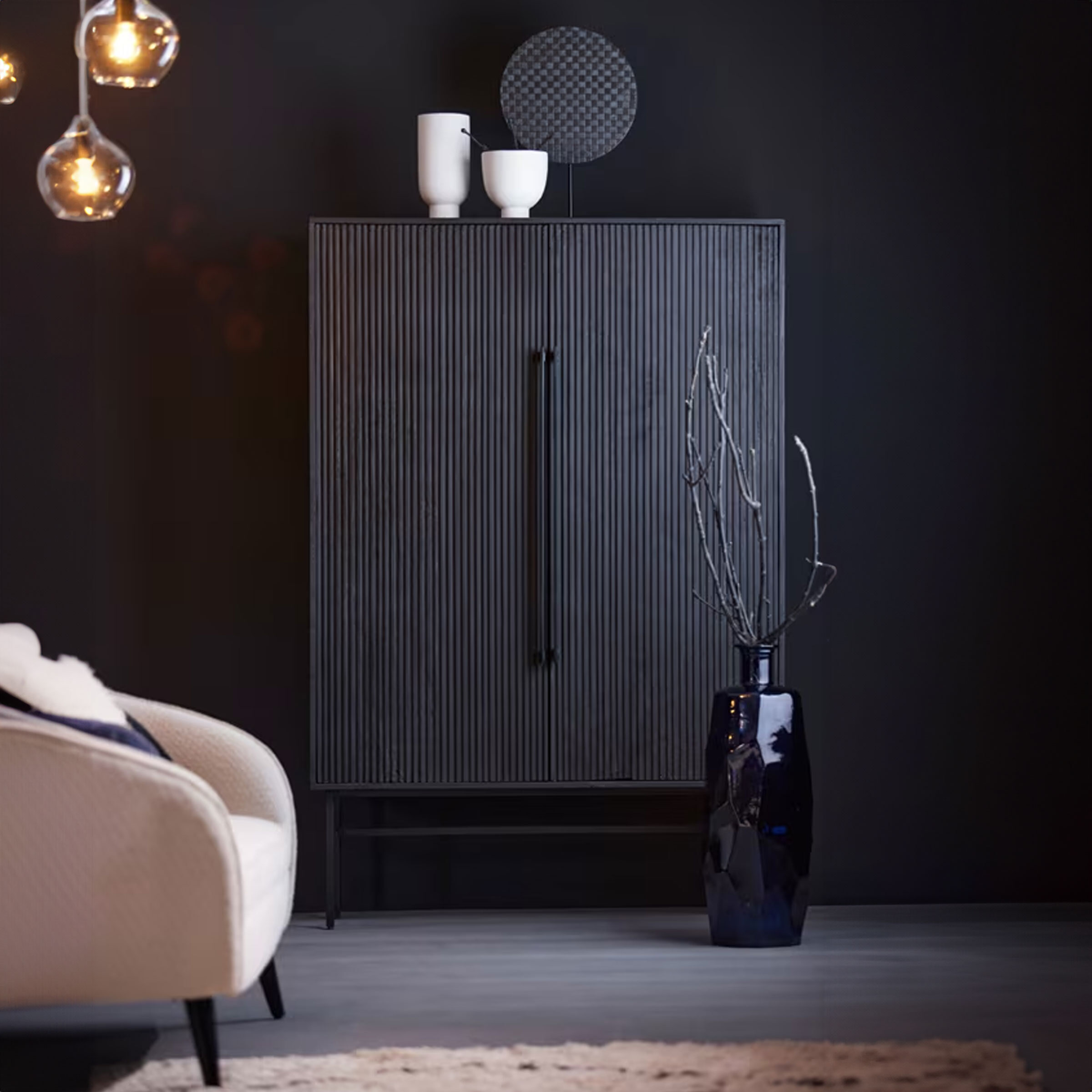 Light & Living Opbergkast Abage 180 x 120cm - Zwart