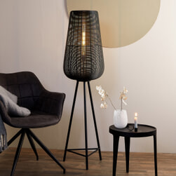 Light & Living Vloerlamp 'Adeta' kleur Mat Zwart
