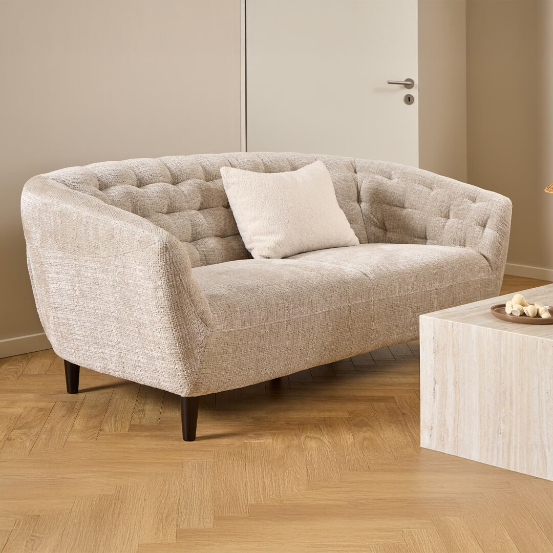 Bendt 3-zits Bank Loes Chenille - Beige