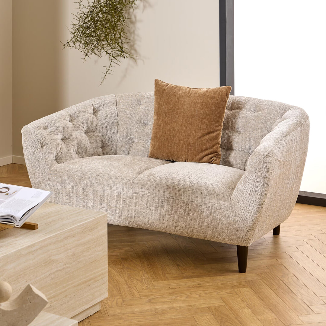 Bendt 2-zits Bank Loes Chenille - Beige