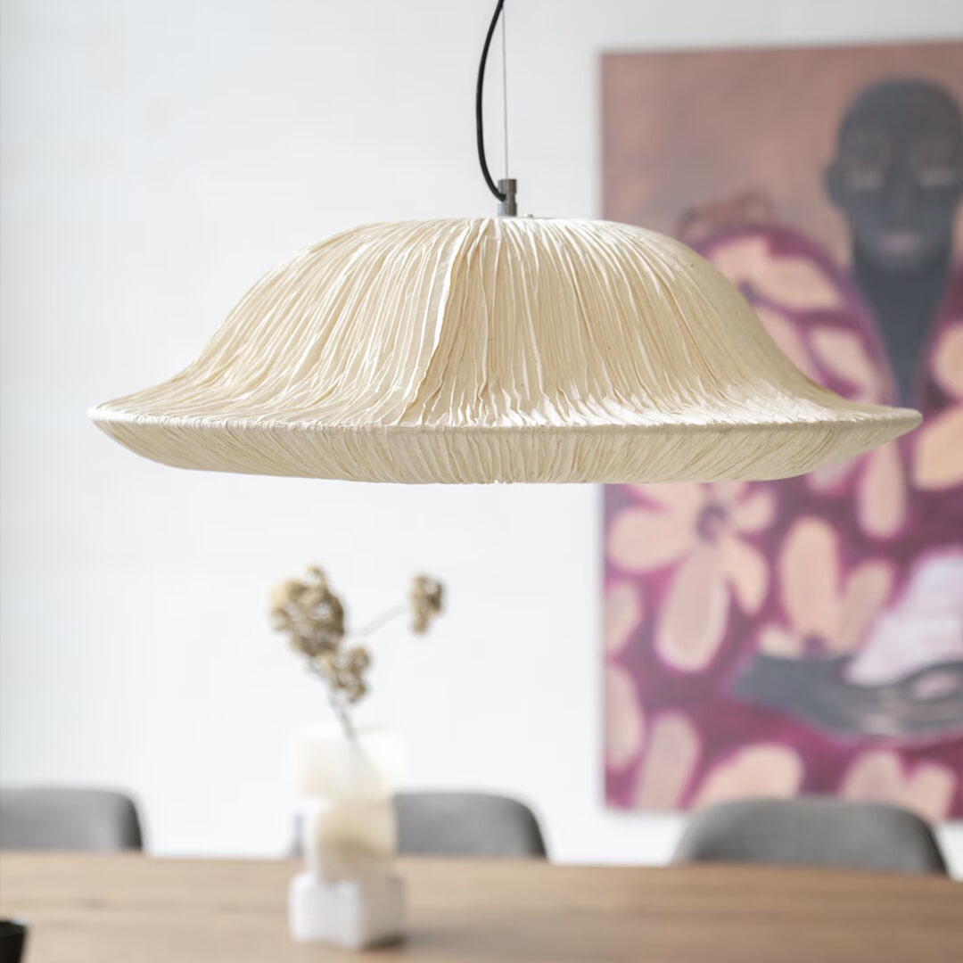 By-Boo Hanglamp Lokta Handgeschept papier, 63cm - Natuurlijk