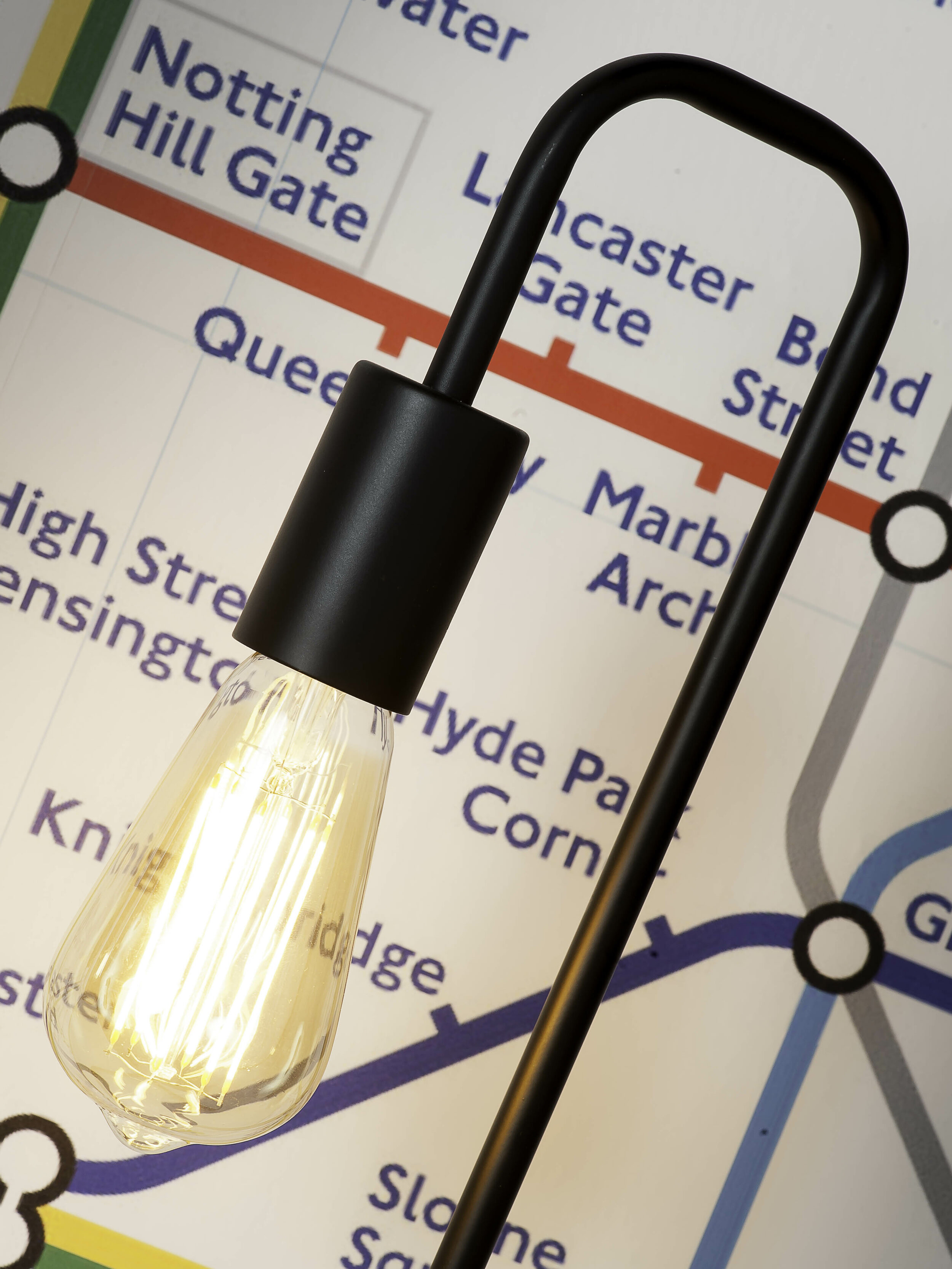 its about RoMi Tafellamp 'London' 45cm, kleur Zwart