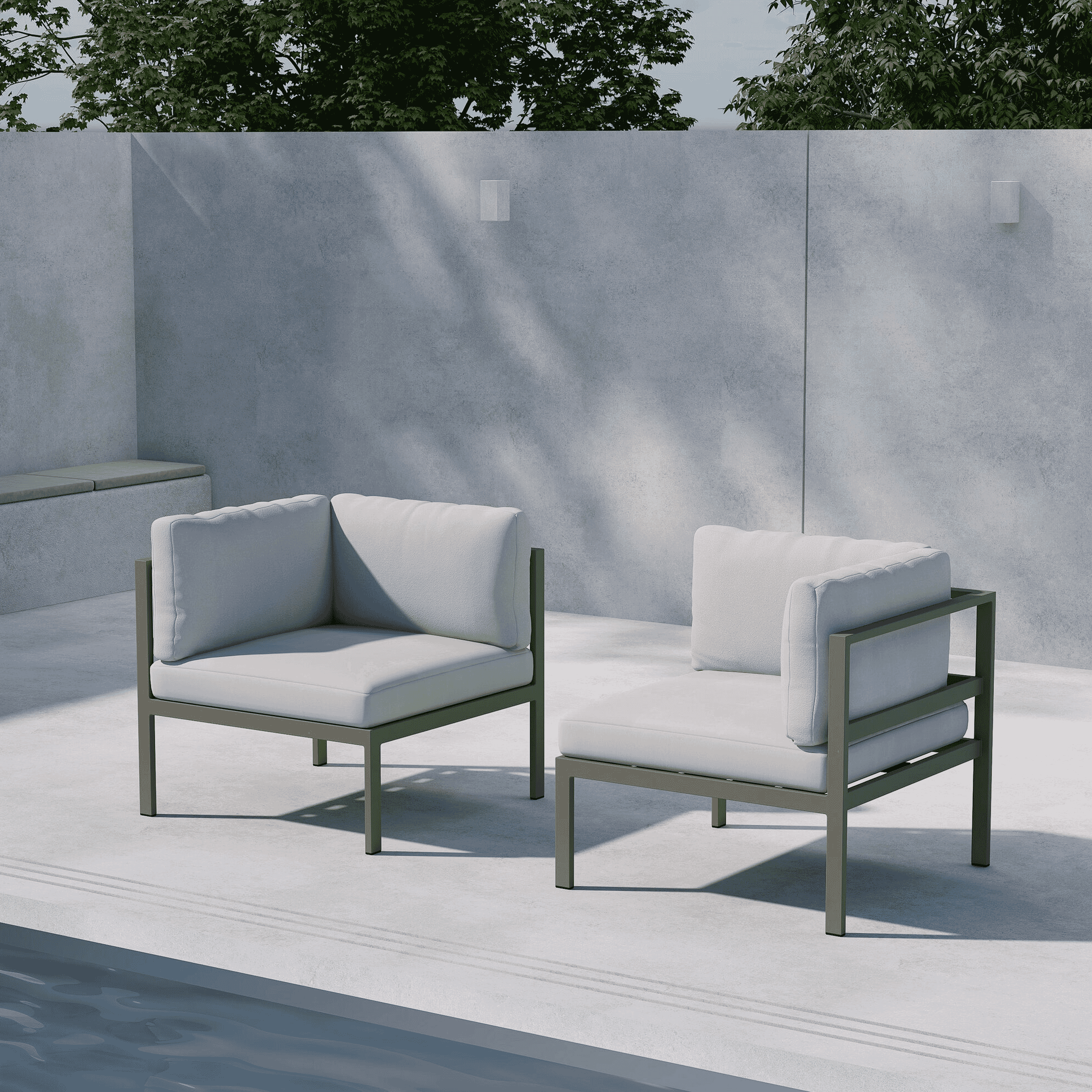 Nohr Loungeset 'Lasheka' Hoekmodule, kleur Beige/Bruin