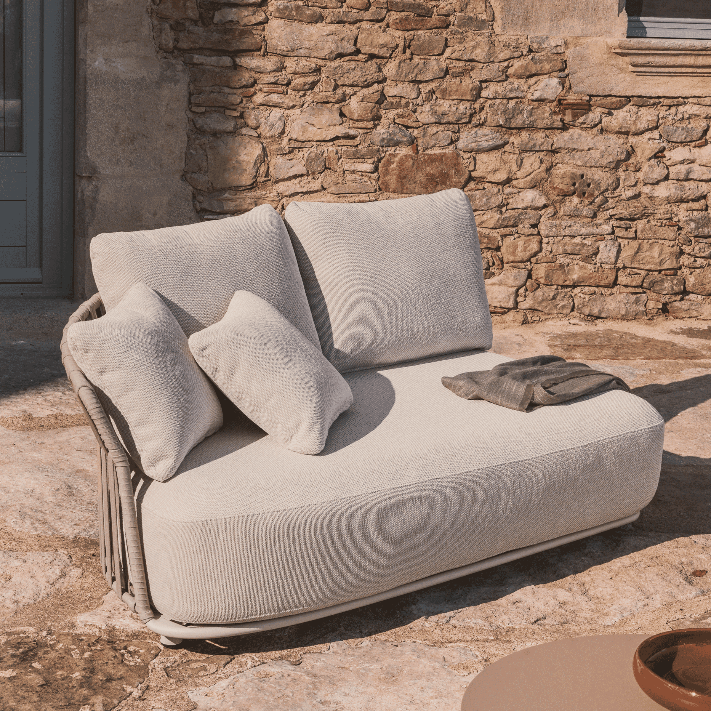 Kave Home Loungeset 'Osani' 2-zits module, kleur Beige/Taupe