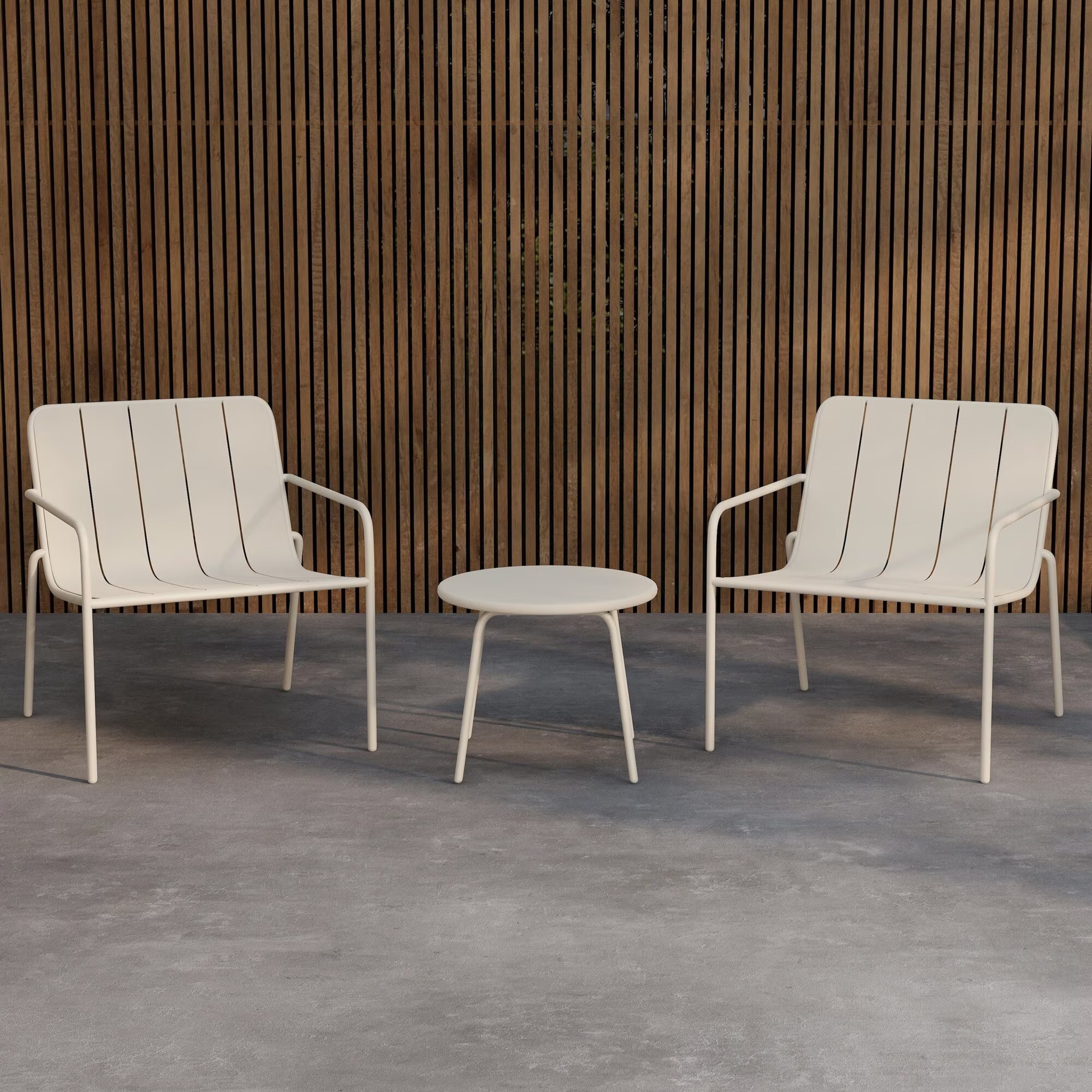 Nohr Loungeset Travian Met 2 stoelen en tafel - Beige