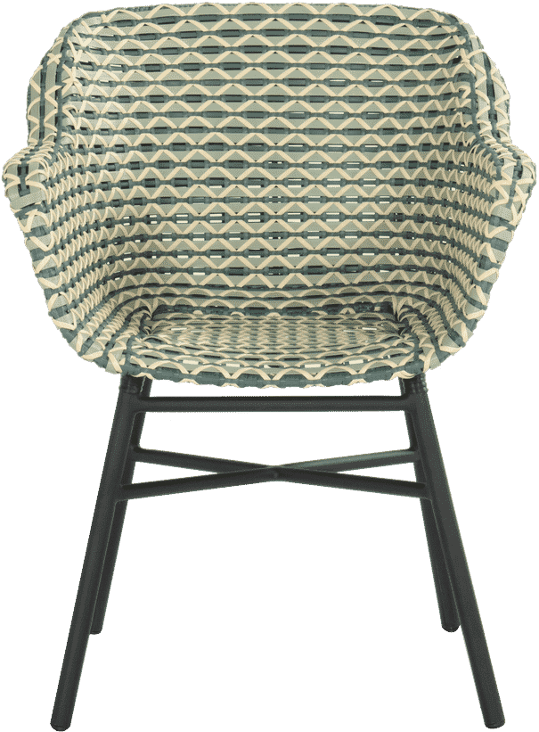 Hartman Tuinstoel 'Delphine' Wicker, kleur Groen