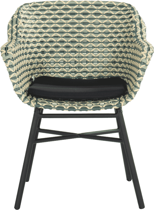 Hartman Tuinstoel 'Delphine' Wicker, kleur Groen