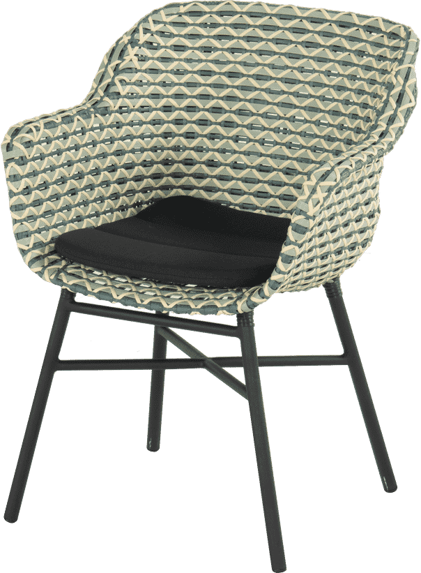 Hartman Tuinstoel 'Delphine' Wicker, kleur Groen
