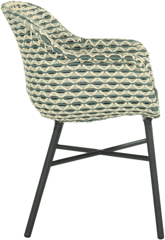 Hartman Tuinstoel 'Delphine' Wicker, kleur Groen