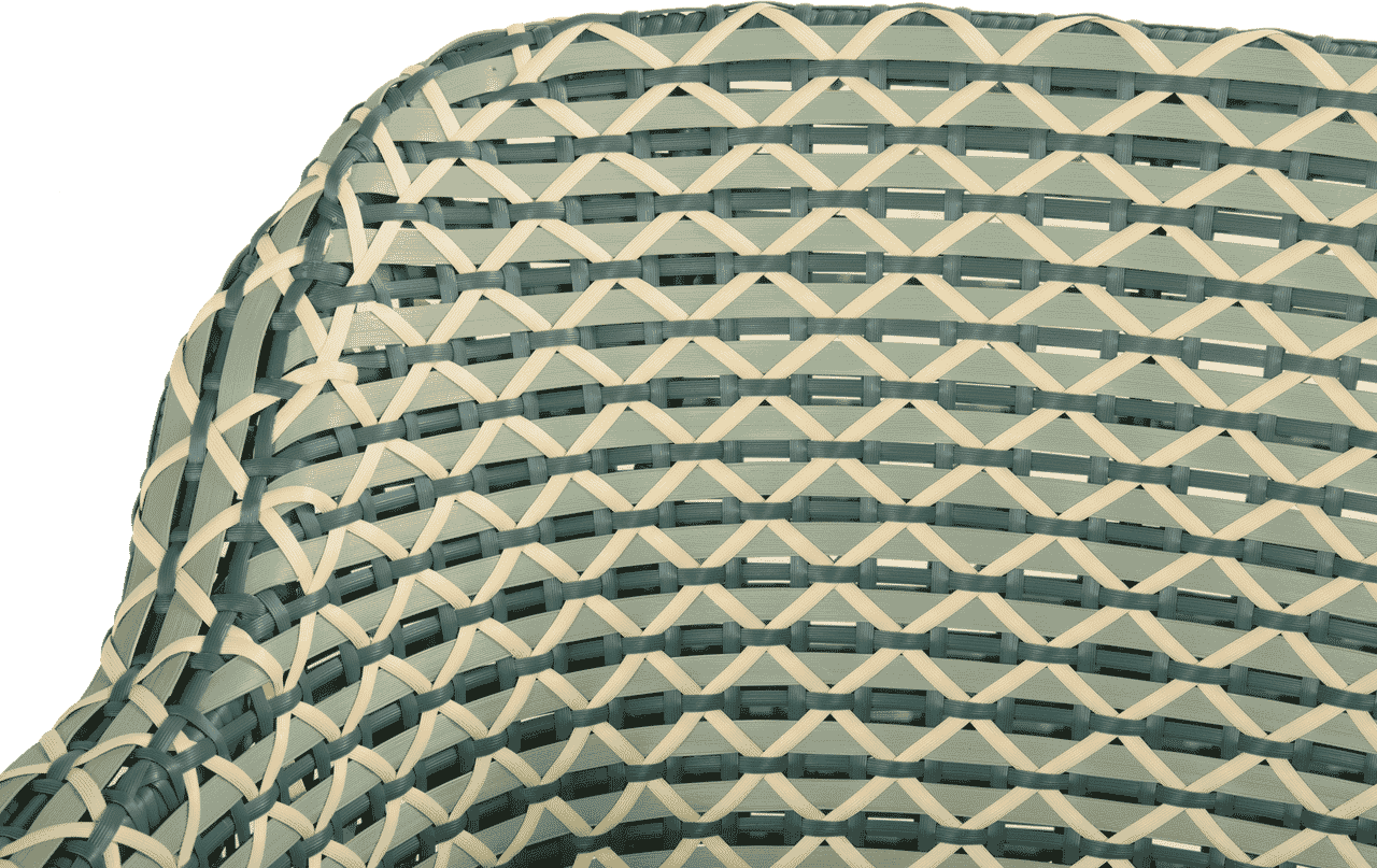 Hartman Tuinstoel 'Delphine' Wicker, kleur Groen